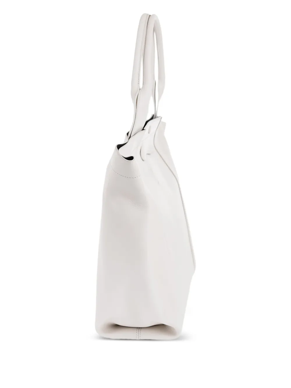 Maison Margiela Shopper met geborduurd logo Wit