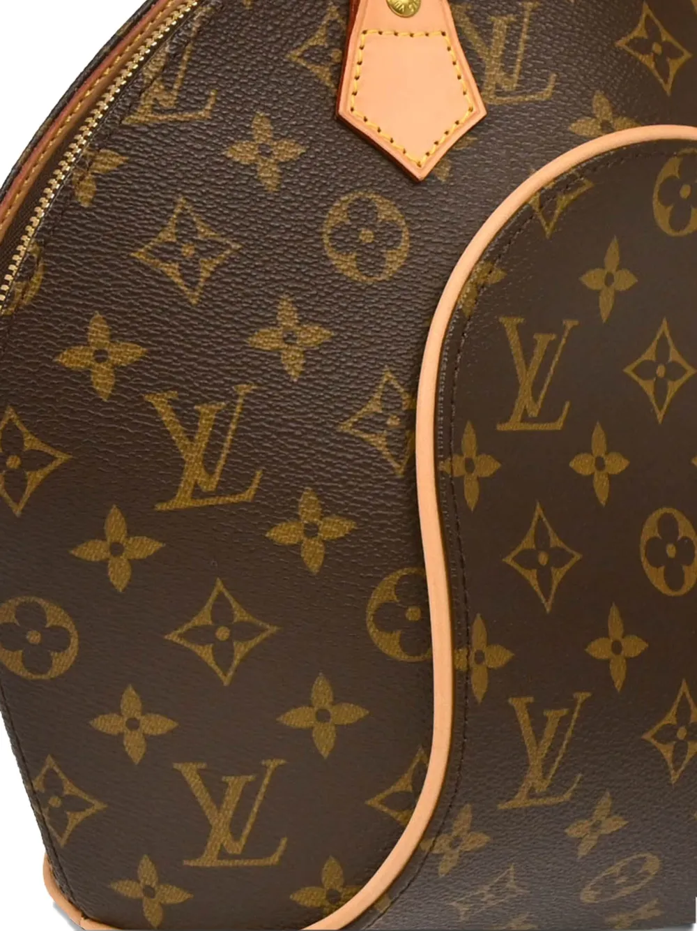 Pre-owned Louis Vuitton 2010 Monogram Ellipse Pm Handbag In Brown