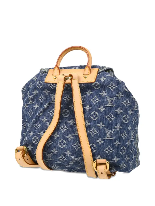 Louis Vuitton Pre-Owned 2006 Monogram Denim Backpack | Blue Louis Vuitton Pre-Owned 2006 Monogram Denim Backpack | Blue