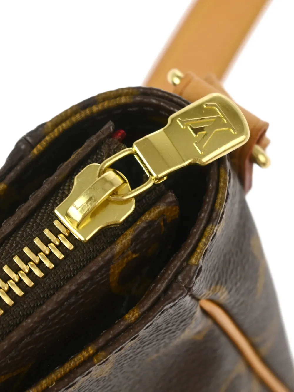 Pre-owned Louis Vuitton 2003 Viva Cite Pm Cross Body Bag In Brown