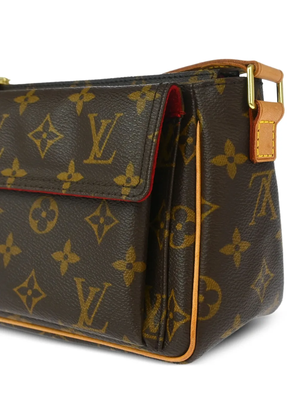 Pre-owned Louis Vuitton 2003 Viva Cite Pm Cross Body Bag In Brown