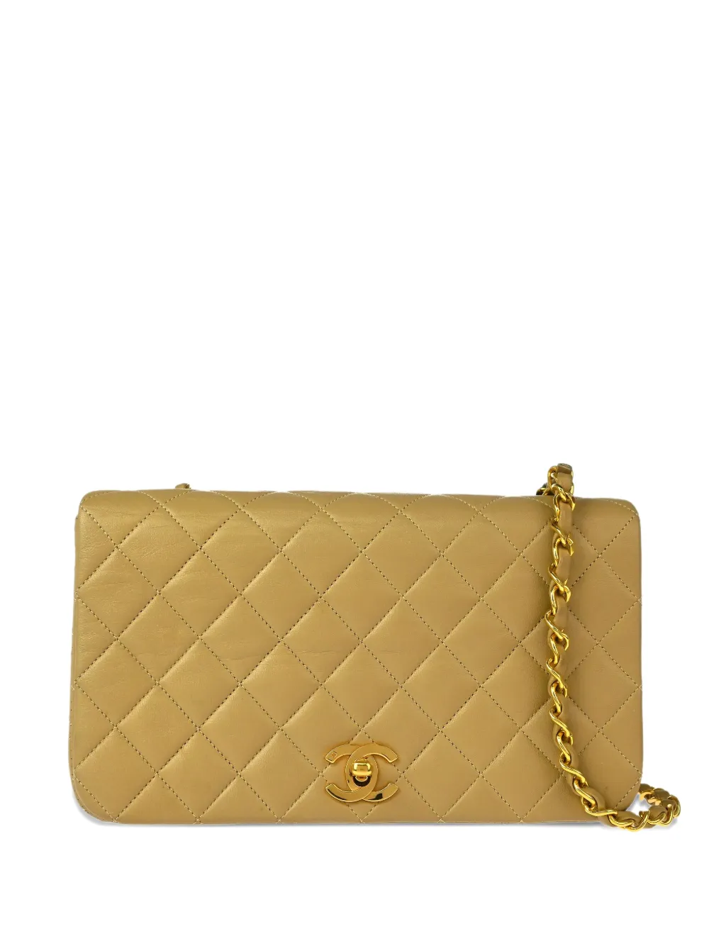 CHANEL Pre-Owned 1990s フルフラップ ショルダーバッグ S - ニュートラル CHANEL Pre-Owned 1990s フルフラップ ショルダーバッグ S - ニュートラル