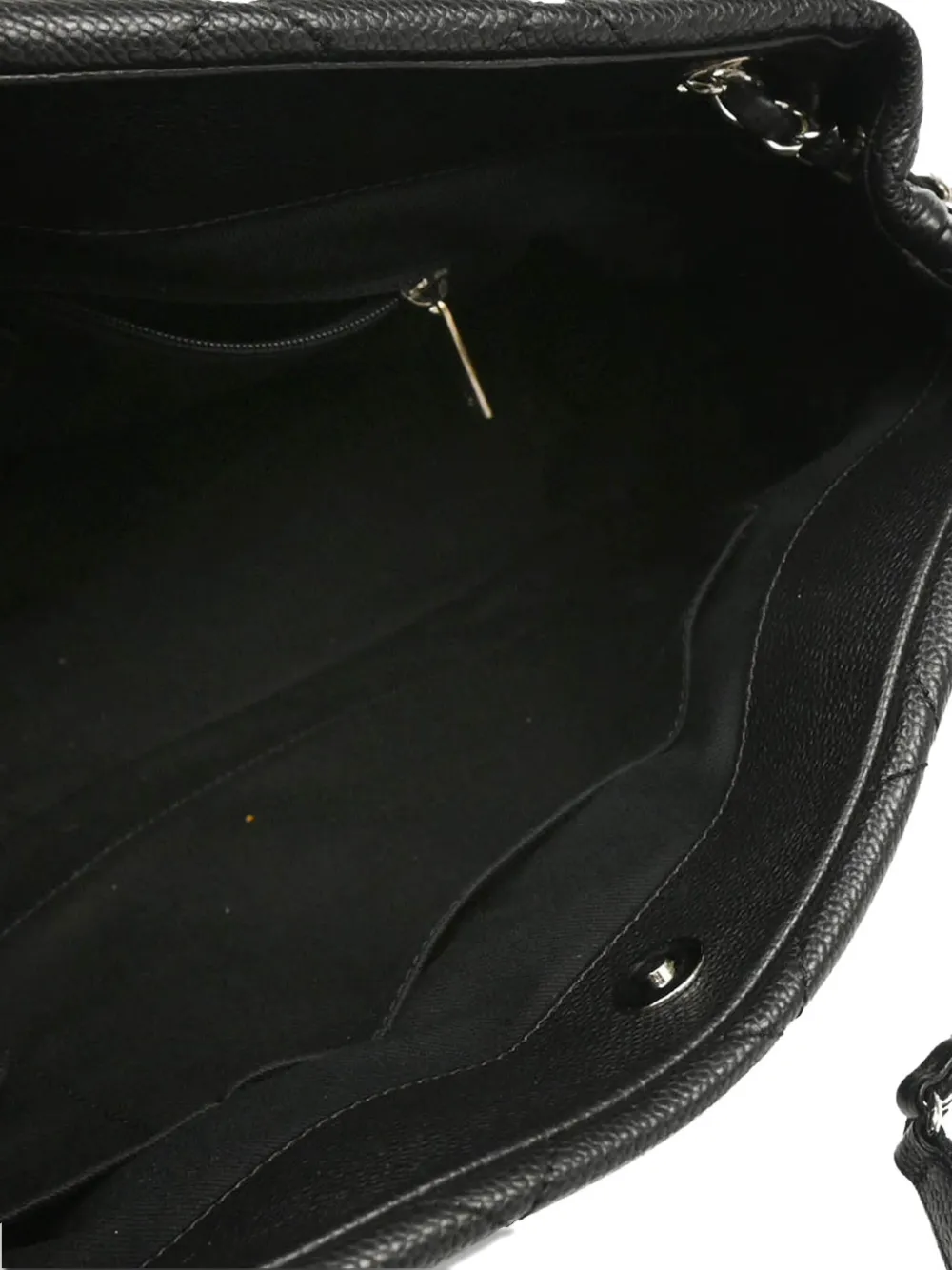 Pre-owned Chanel 2013 Chain Tote Bag In Black