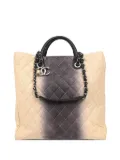 CHANEL Pre-Owned 2013 large Caviar Ombre Shopping tote bag - White