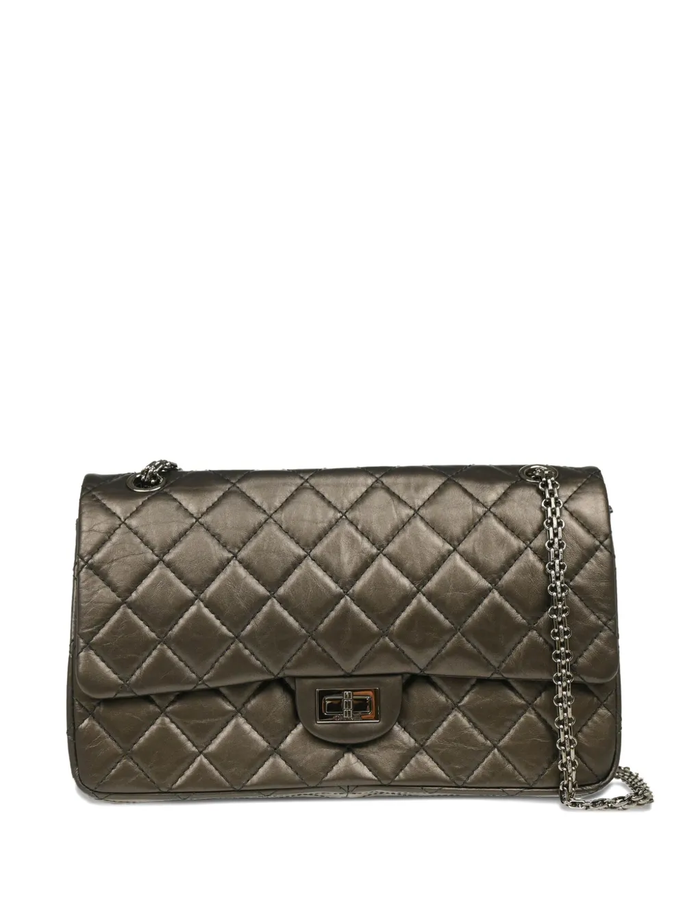 CHANEL Pre-Owned 2011 ダブル フラップ ショルダーバッグ - ブラウン CHANEL Pre-Owned 2011 ダブル フラップ ショルダーバッグ - ブラウン