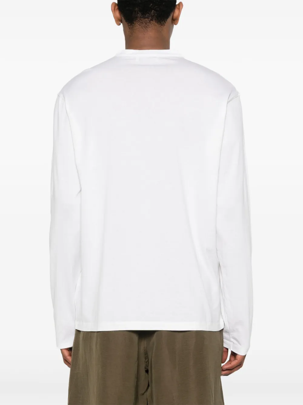 Laneus Button-up T-shirt Wit