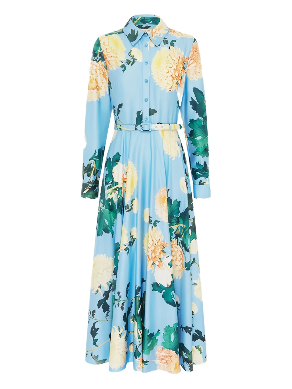 Leo Lin Zara midi dress - ブルー Leo Lin Zara midi dress - ブルー