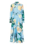 Leo Lin Zara midi dress - Blue