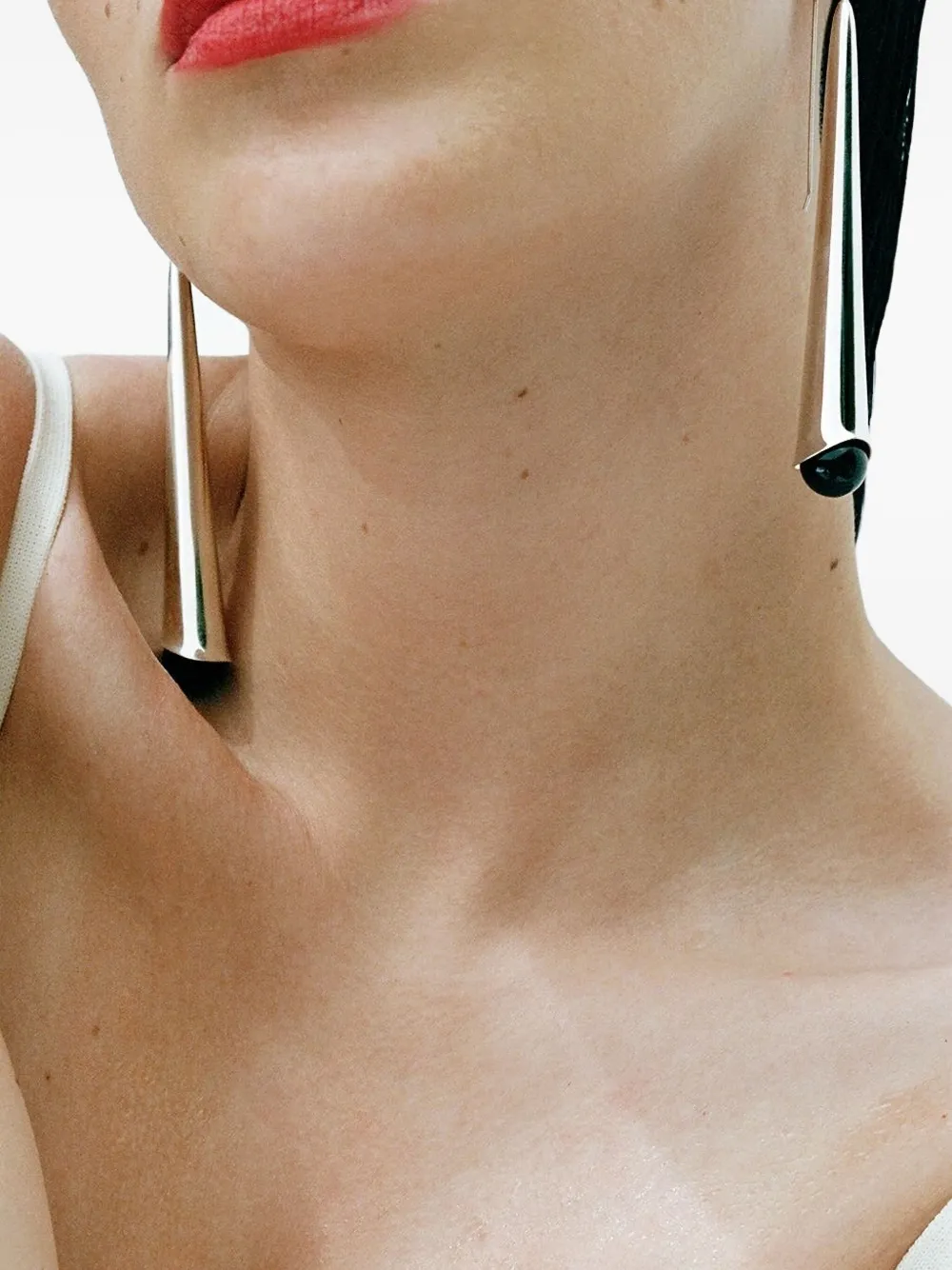 Sophie Buhai aretes Eileen en plata de ley con ónix | Image 2