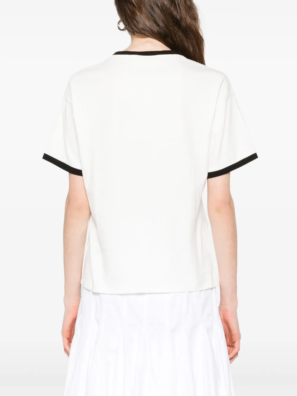alice + olivia Evan Staceface T-shirt Wit