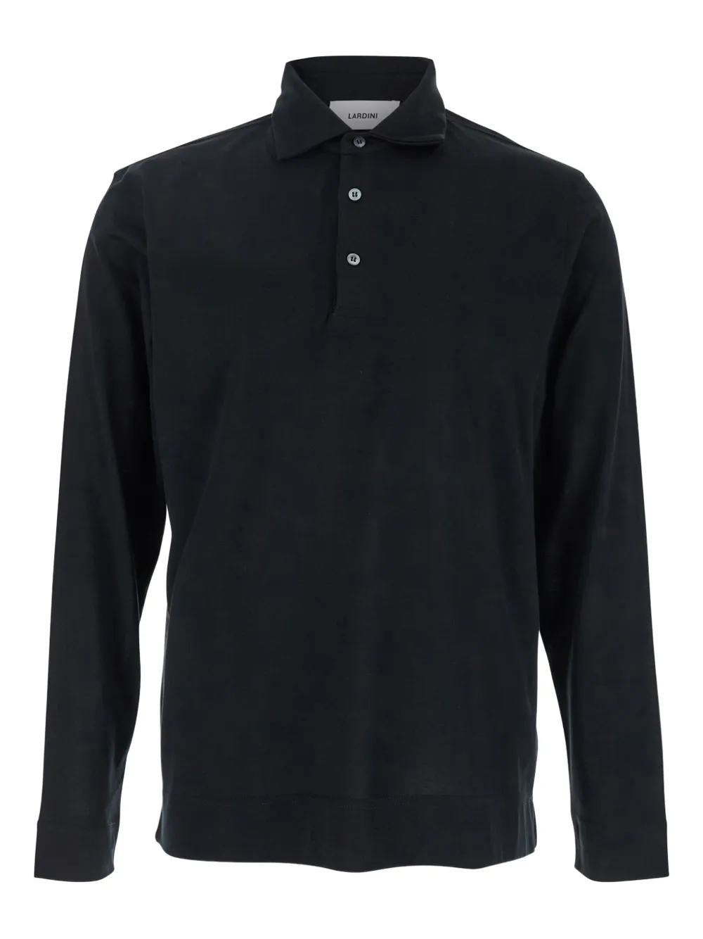 Lardini playera tipo polo de seda | negro | Image 1