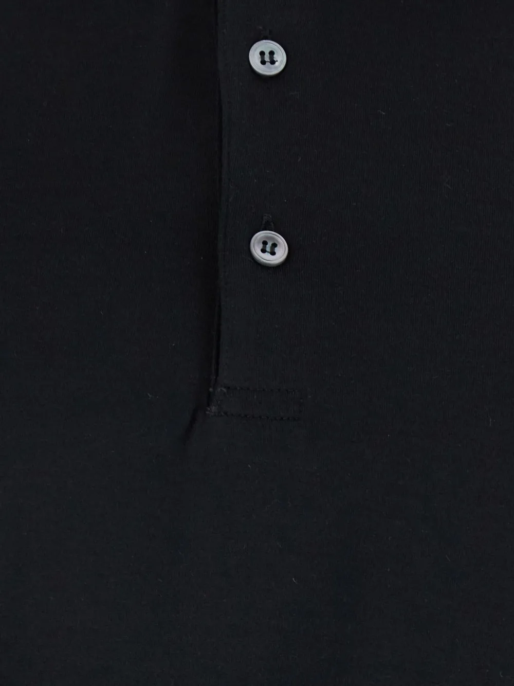 Lardini Poloshirt van katoen-zijdemix Zwart