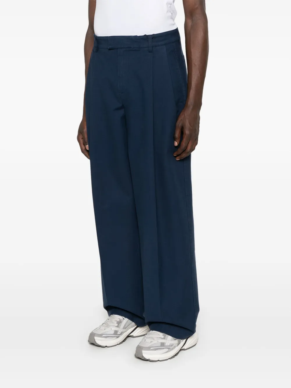 Tommy Hilfiger x Lardini geplooide chino Blauw