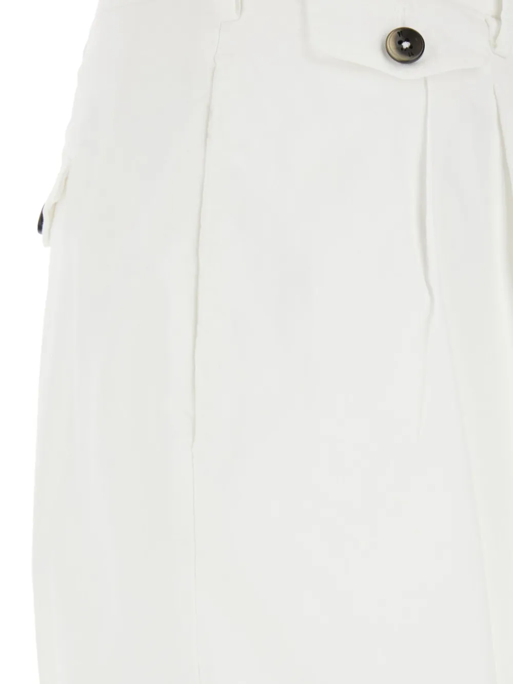 PT Torino Formele shorts met platte voorkant Wit
