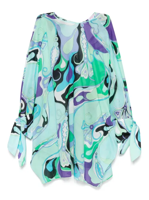 Robe courte à imprimé abstrait - PUCCI - Modalova