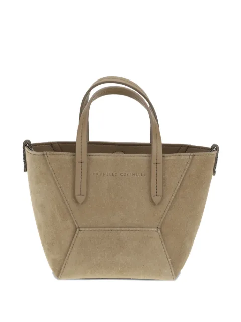 Brunello Cucinelli suede shoulder bag
