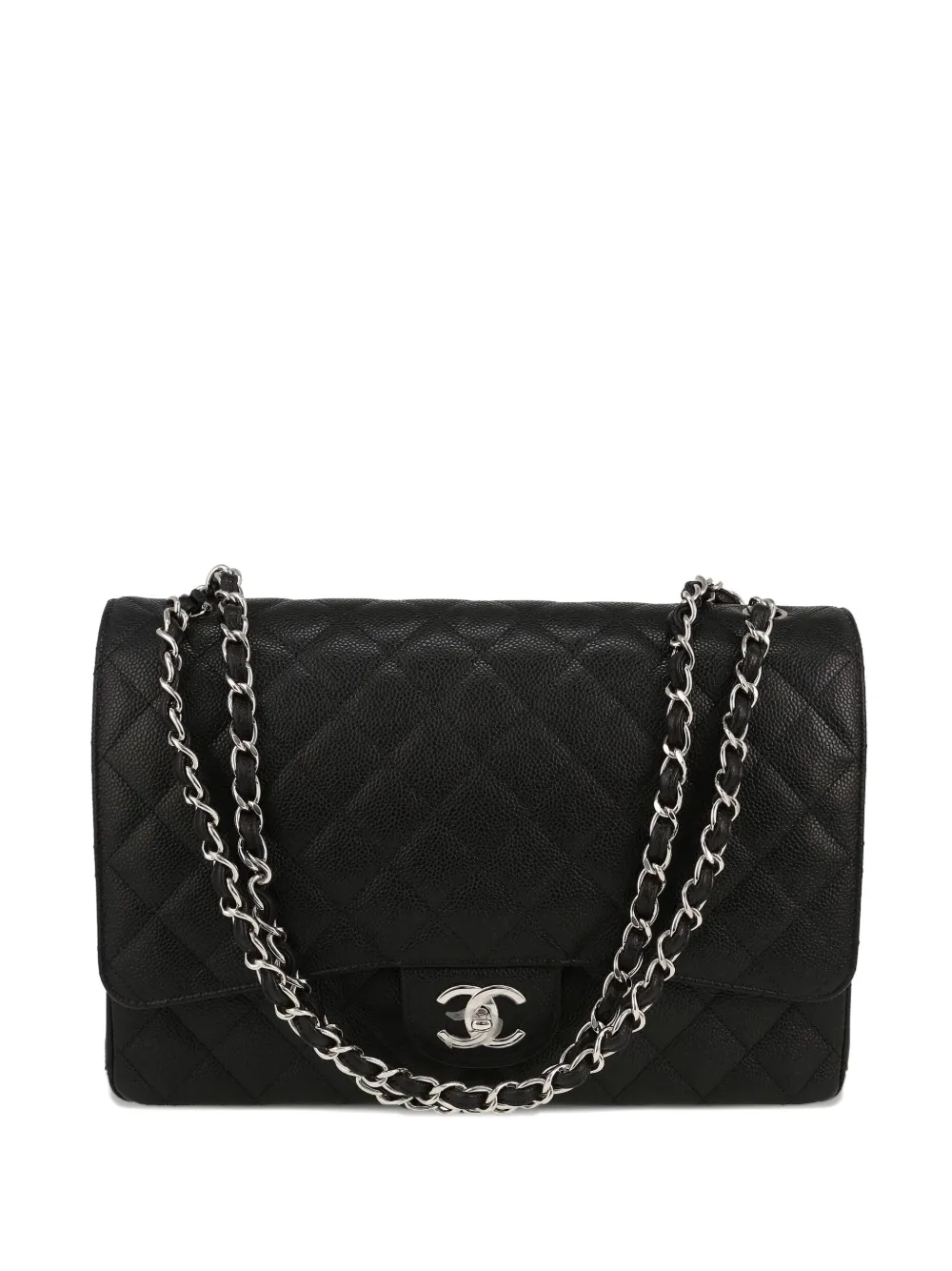 CHANEL Pre-Owned タイムレス ジャンボ ハンドバッグ - ブラック CHANEL Pre-Owned タイムレス ジャンボ ハンドバッグ - ブラック