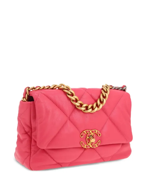 CHANEL Pre-Owned Chanel 19 Handbag Pink FARFETCH