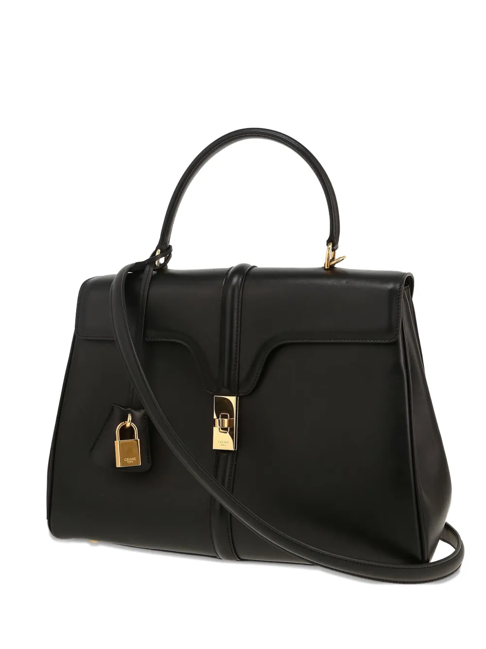 Céline Pre-Owned レザー 16 ハンドバッグ M - ブラック Céline Pre-Owned レザー 16 ハンドバッグ M - ブラック