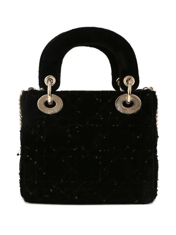 Christian Dior ハンドバッグ パーティーバッグ ヴィンテージ Christian Dior クリスチャン ディオール レディディオール カナージュ