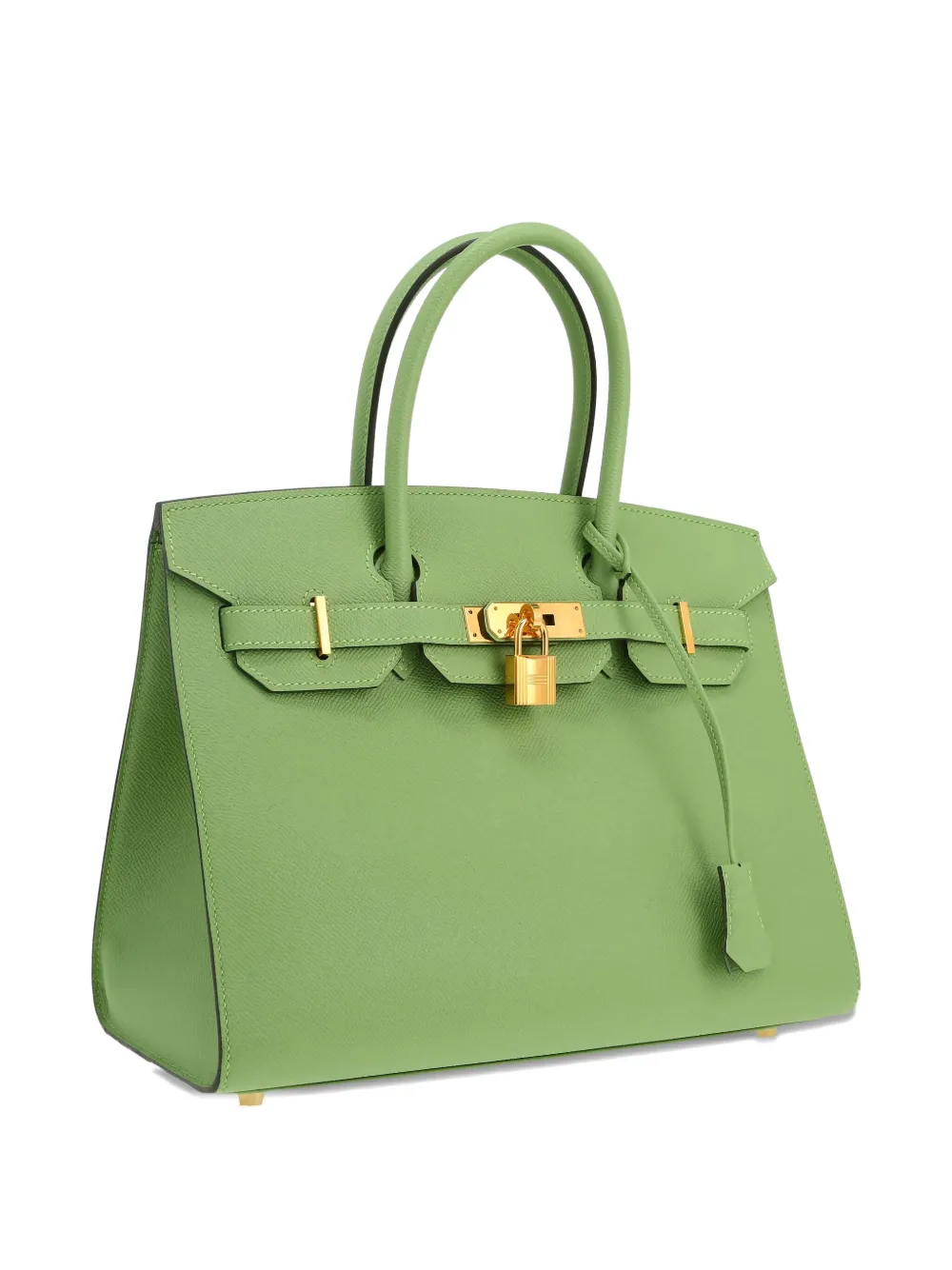 Pre-owned Hermes Birkin 30 Handbag In Green
