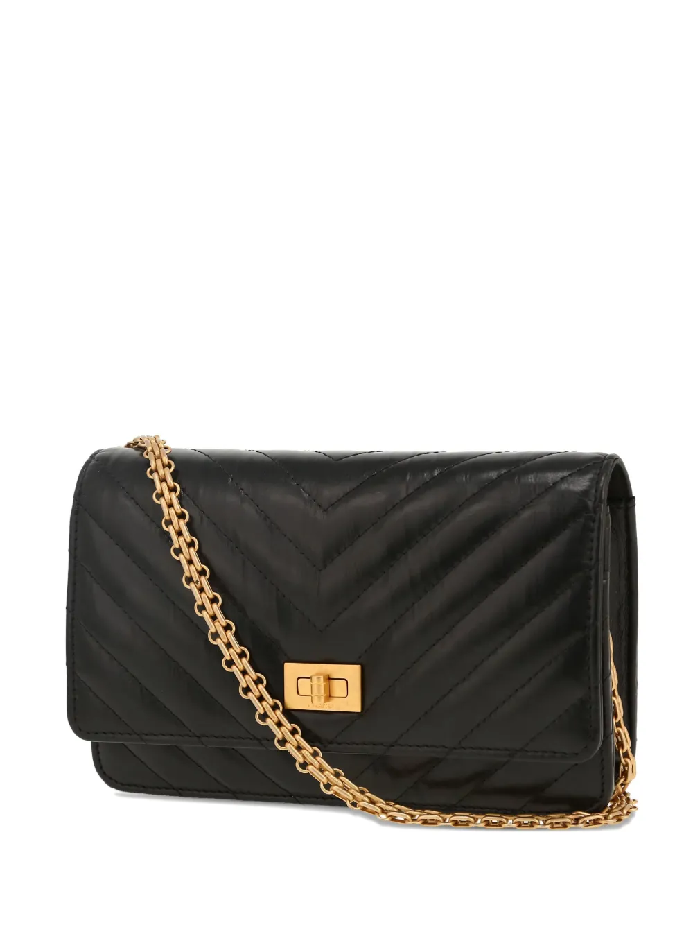 CHANEL Pre-Owned chevron-quilted shoulder bag | Black | Image 1