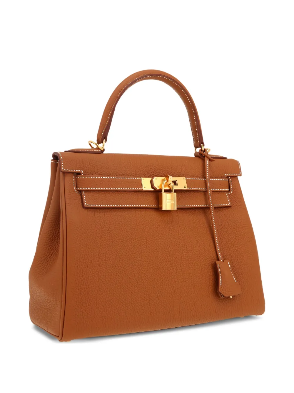 Pre-owned Hermes Kelly 28 Two-way Handbag In Brown
