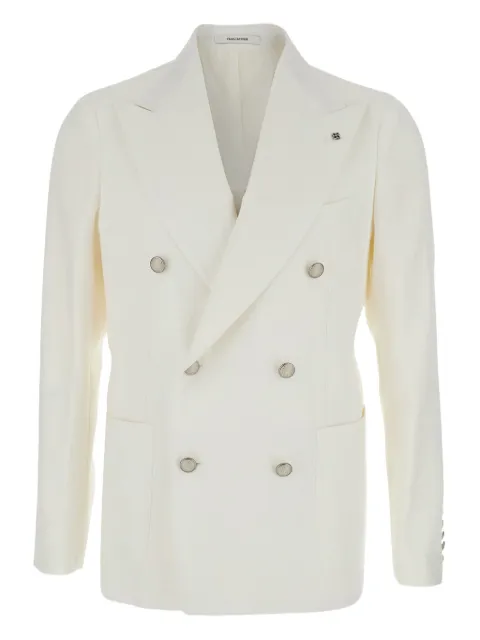 Tagliatore brooch-detail blazer