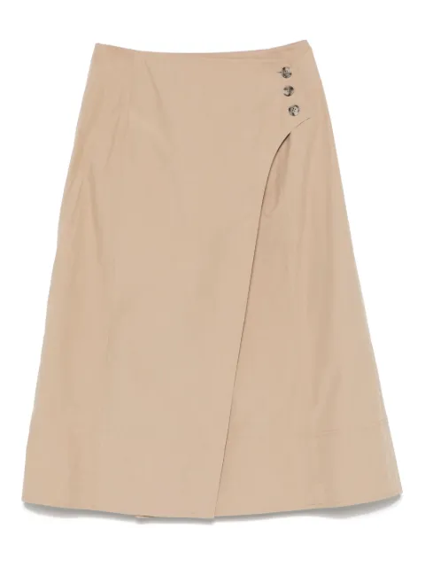 Paul Smith falda midi con diseño cruzado