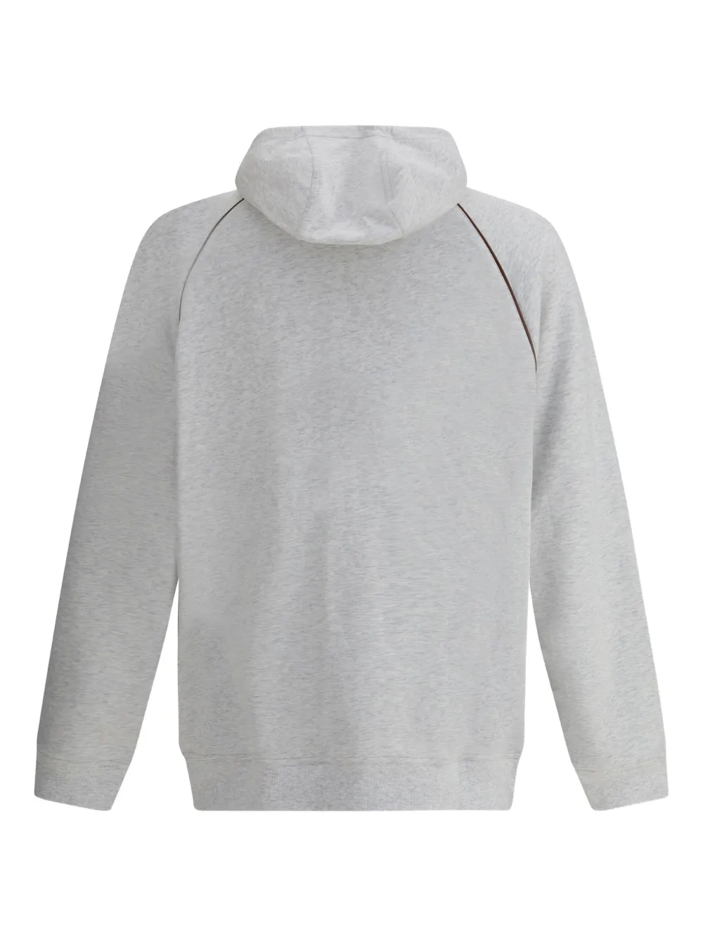 Brunello Cucinelli Hoodie met rits Grijs
