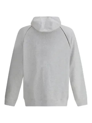 ブルネロクチネリ♡リネン　シルク　スパンコール　ティアード　ニットパーカー　M BRUNELLO CUCINELLI(ブルネロクチネリ) パーカー・フーディ