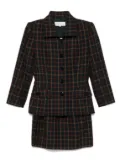 Saint Laurent Pre-Owned 1990-2000s plaid suit - Blue