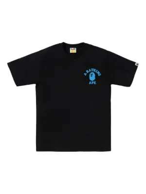 A BATHING APE® graphic-print T-shirt | Black | FARFETCH