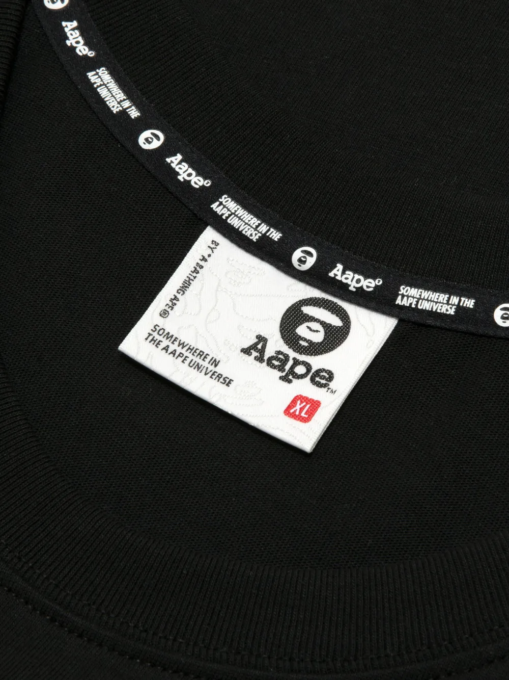 AAPE BY *A BATHING APE Tanktop met geborduurd logo Zwart