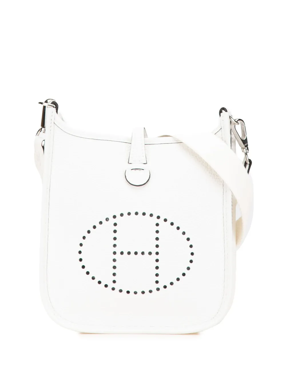 Hermès Pre-Owned 2023 クレマンス エヴリン TPM ショルダーバッグ - WHITE Hermès Pre-Owned 2023 クレマンス エヴリン TPM ショルダーバッグ - WHITE
