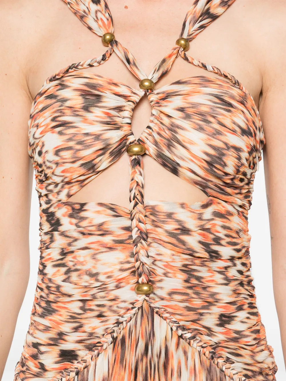 ISABEL MARANT Rafael maxi-jurk Oranje