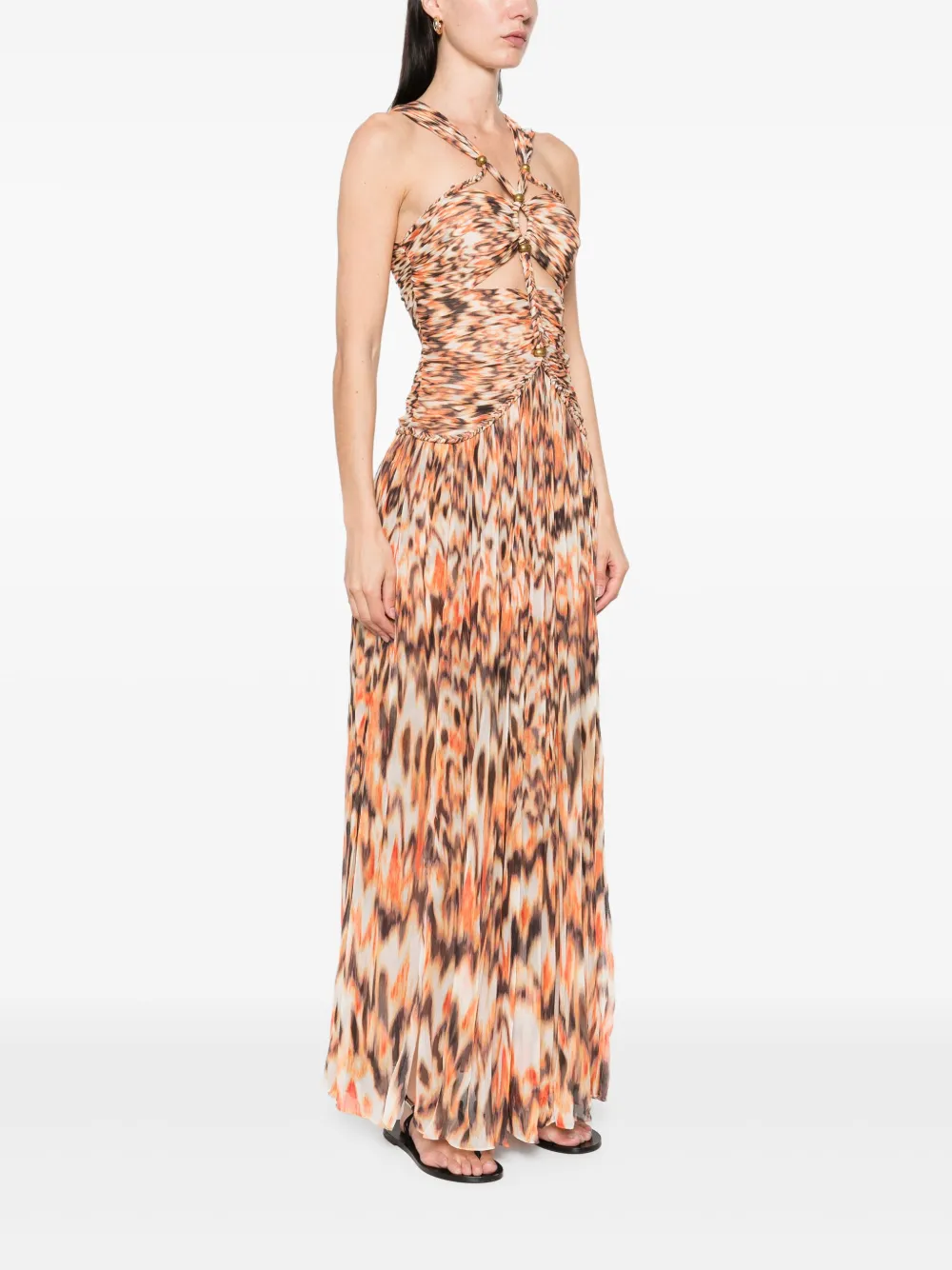 ISABEL MARANT Rafael maxi-jurk Oranje
