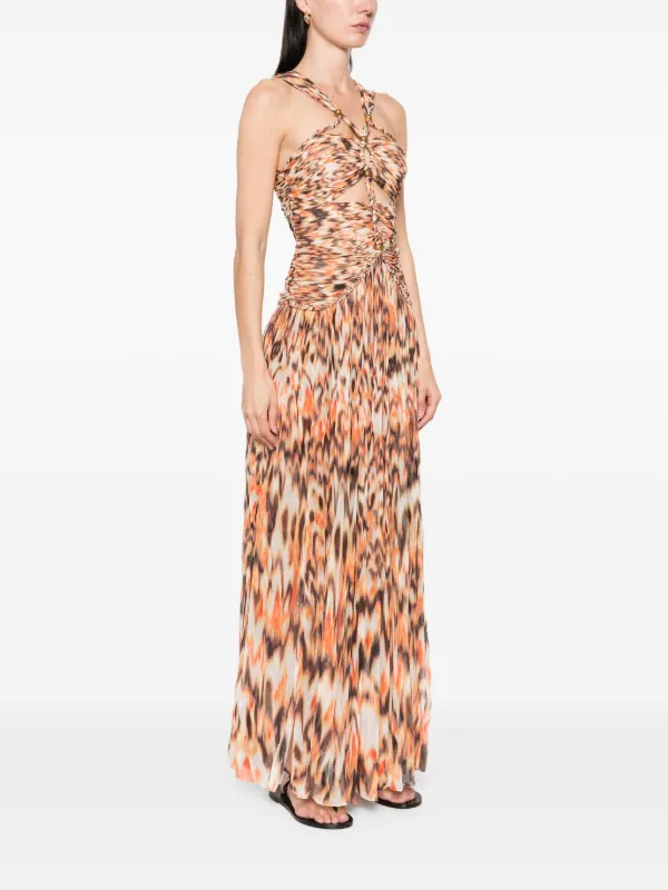 ISABEL MARANT Rafael Maxi Dress | Orange | FARFETCH