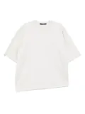 SONGZIO asymmetric cut autograph T-shirt - Grey