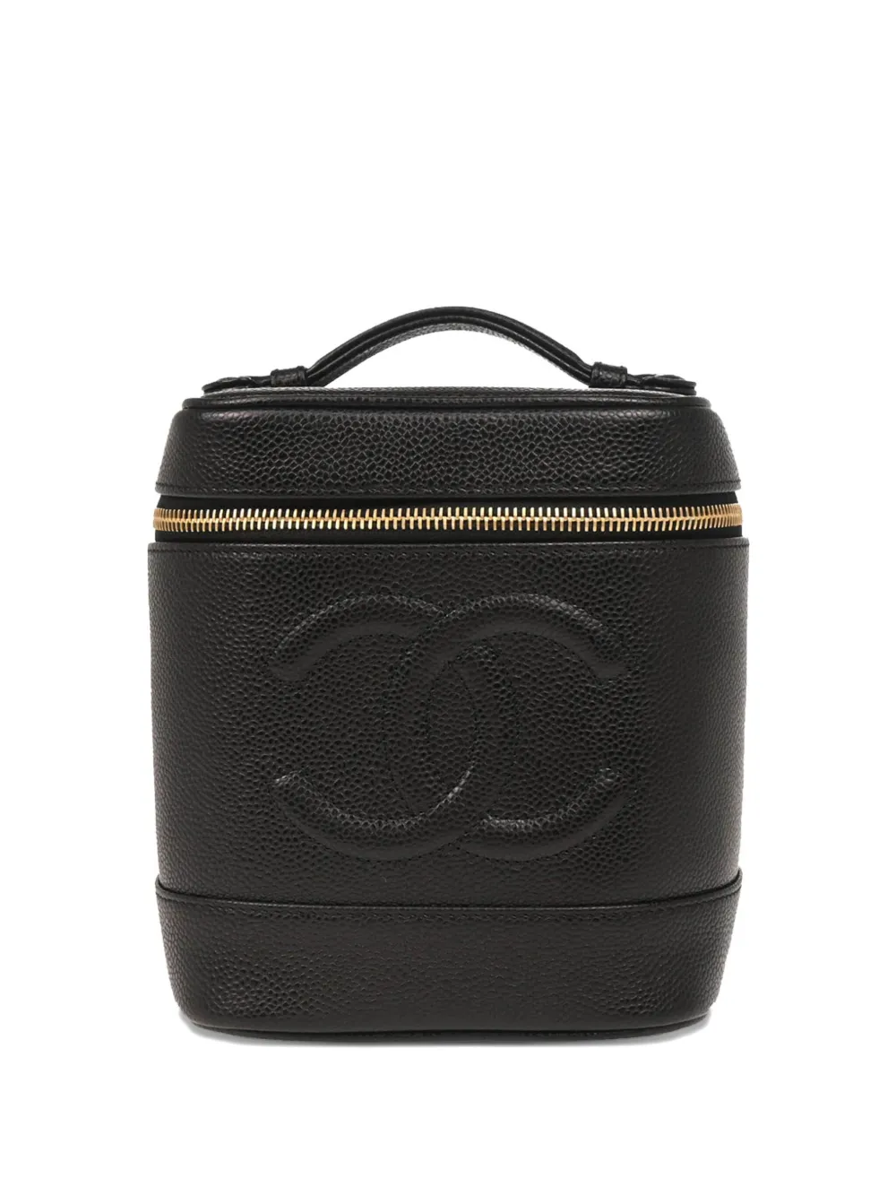 CHANEL Pre-Owned 2002 タイムレス バニティバッグ - ブラック CHANEL Pre-Owned 2002 タイムレス バニティバッグ - ブラック