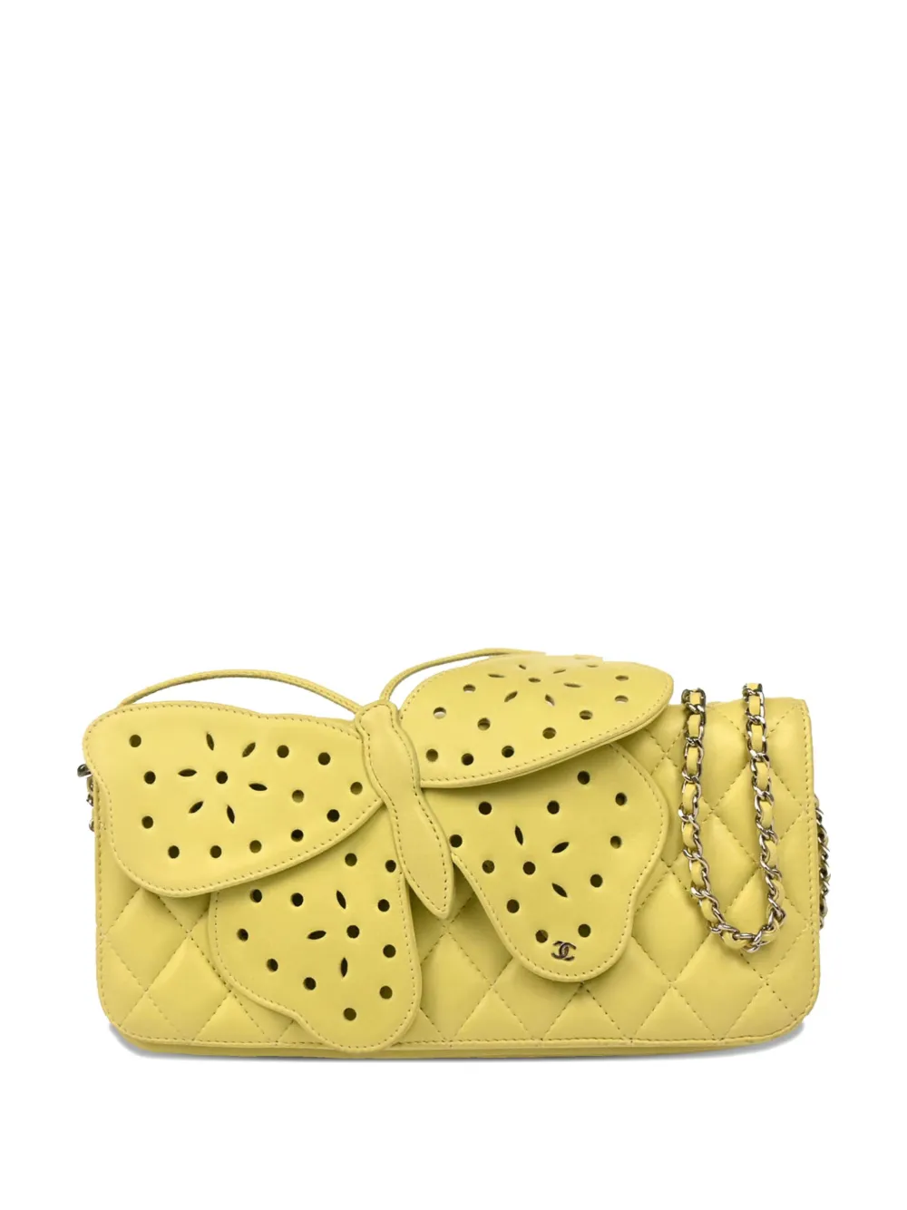 CHANEL Pre-Owned 2010s バタフライ ショルダーバッグ - グリーン CHANEL Pre-Owned 2010s バタフライ ショルダーバッグ - グリーン