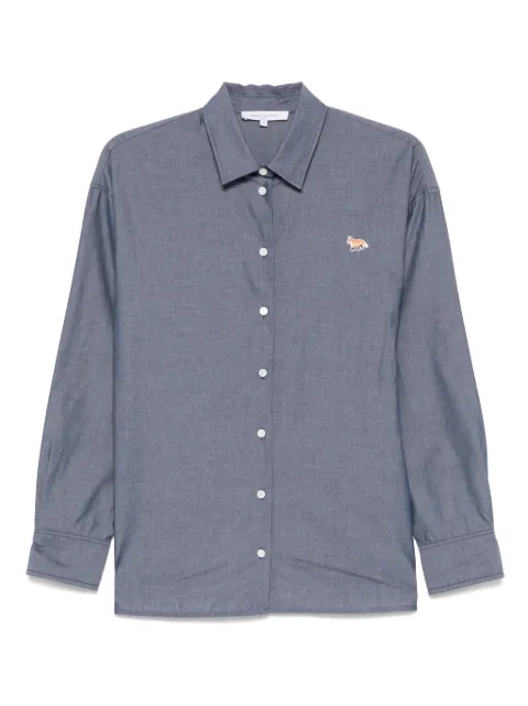 Maison Kitsuné Fox-patch shirt