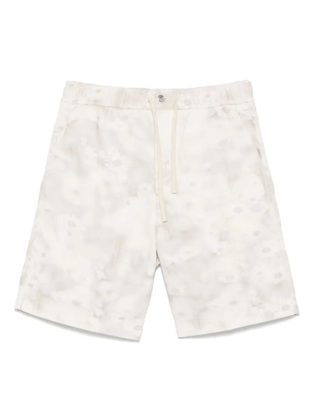 Maison Kitsuné printed denim shorts