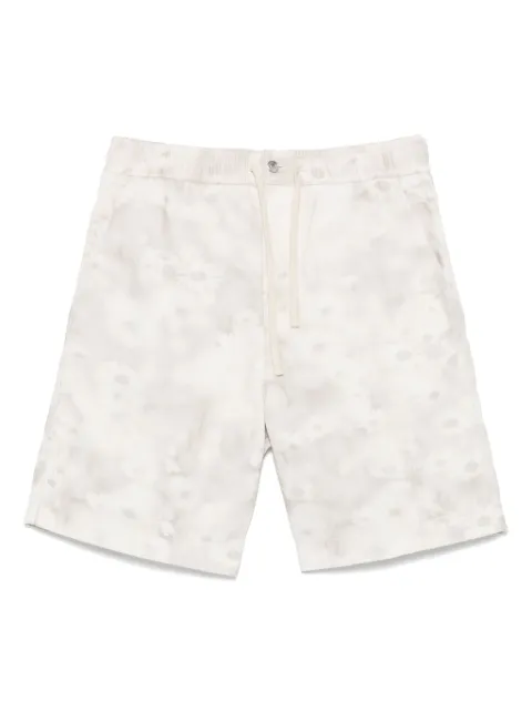 Maison Kitsuné printed denim shorts
