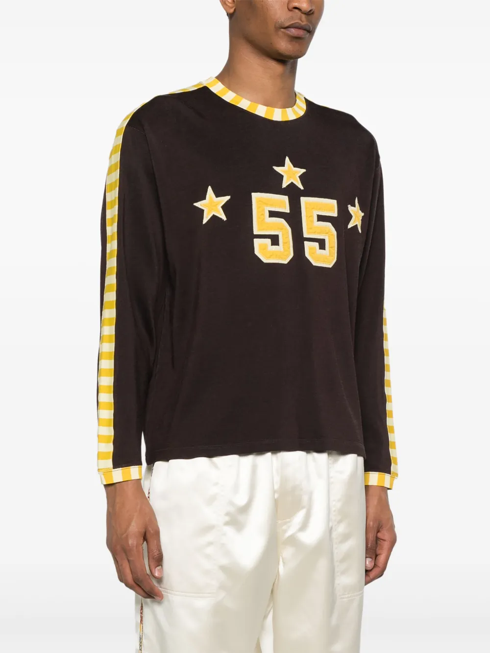 BODE Medalist T-shirt met applicatie Bruin