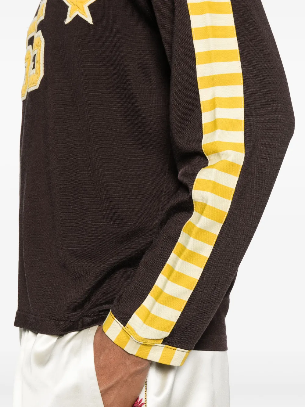 BODE Medalist T-shirt met applicatie Bruin