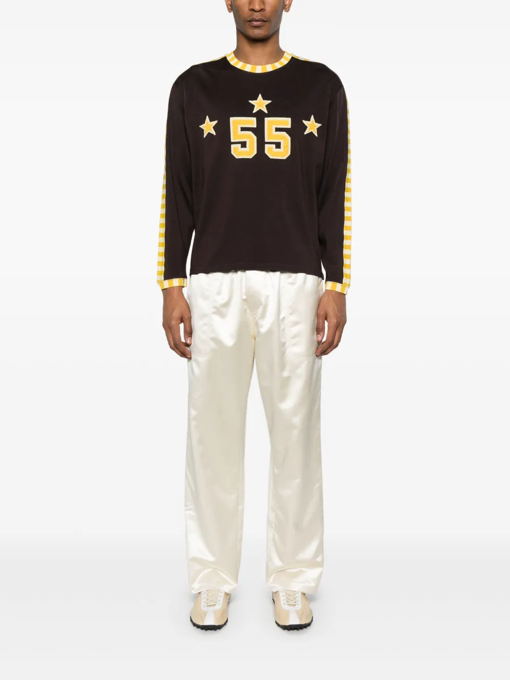 BODE Medalist T-shirt met applicatie - Bruin