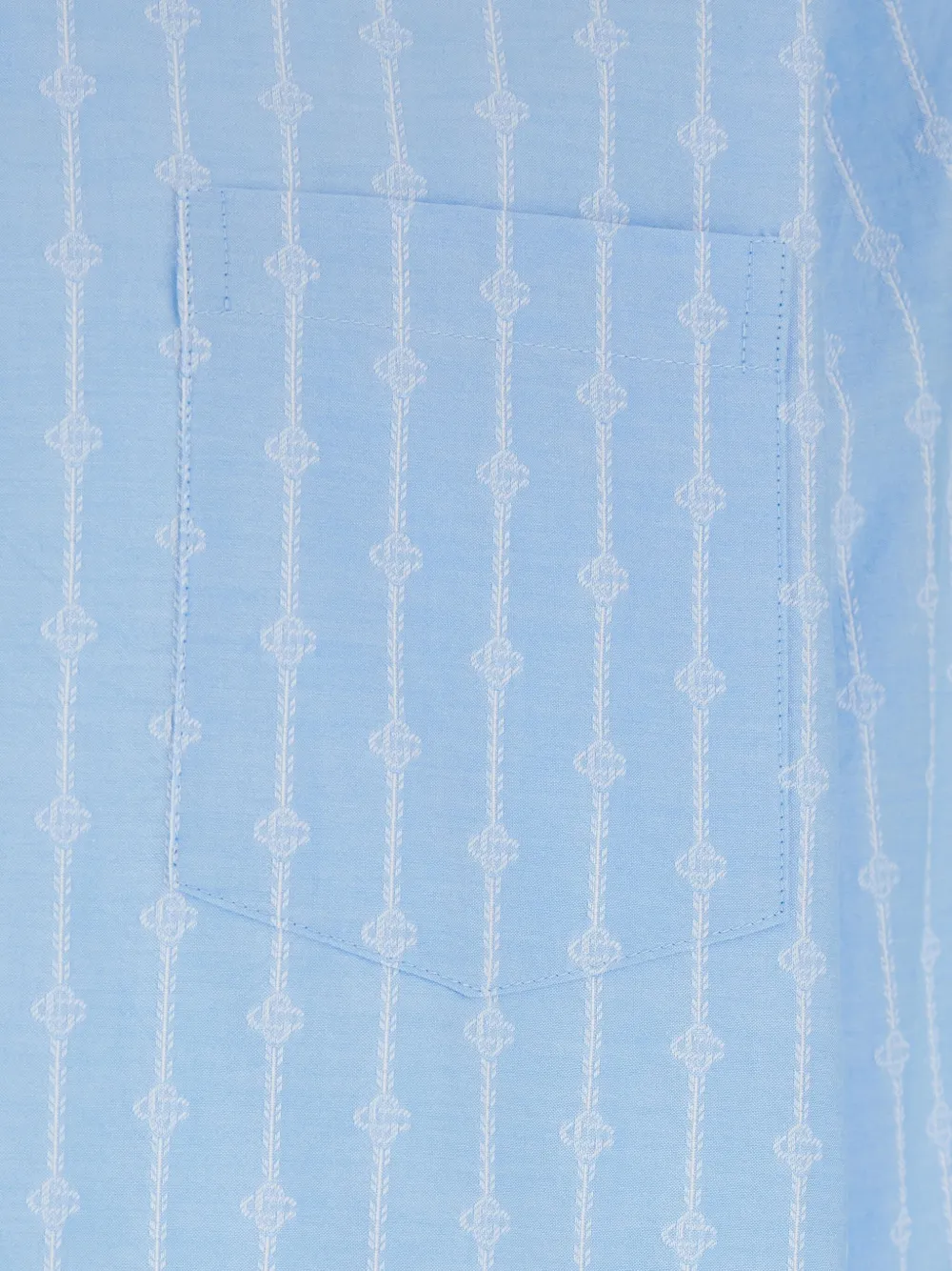 Casablanca Laurel overhemd met monogram Blauw
