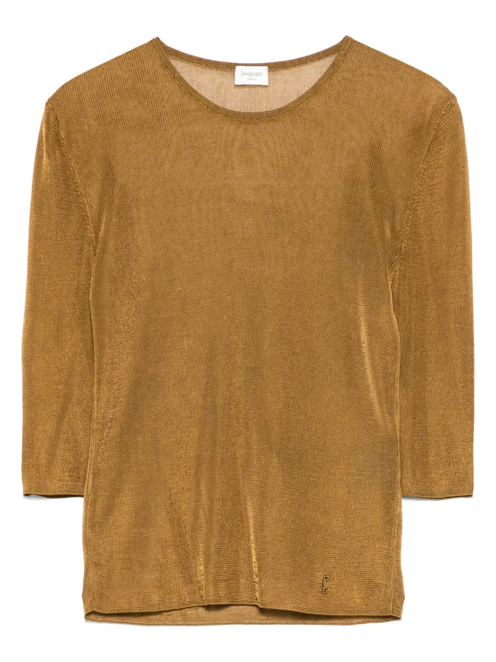 Saint Laurent top tejido Cassandre | marrón | Image 1