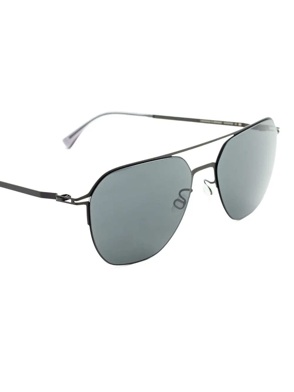 Mykita Zonnebril met vierkant montuur Zwart